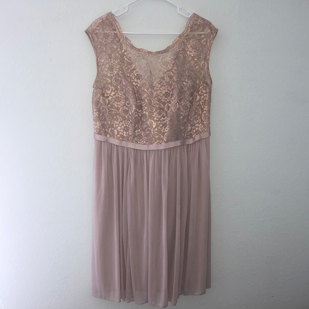 Nude Pink Bridesmaid Dress